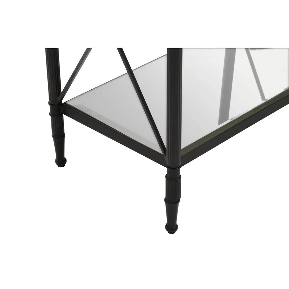 Monochrome Glass Side Table