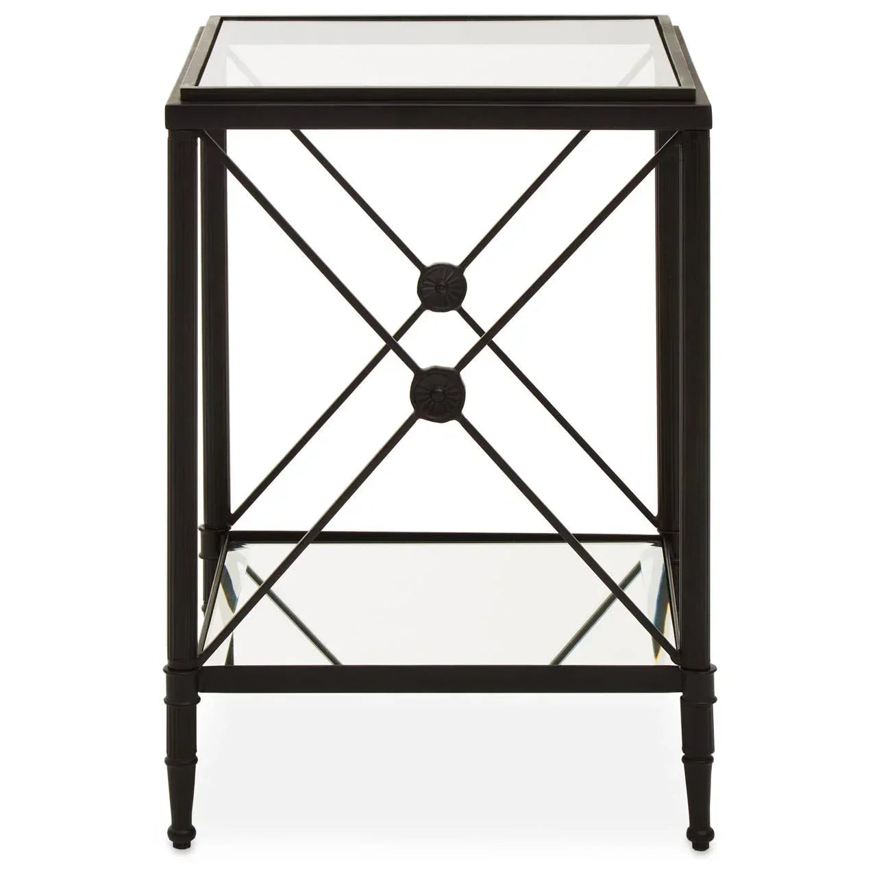 Square Glass Side Table