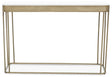Golden Lines Mirrored Console Elegance