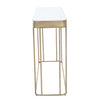 Golden Lines Mirrored Console Elegance