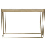 Golden Lines Mirrored Console Elegance