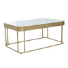 Golden Frame Mirror Coffee Table