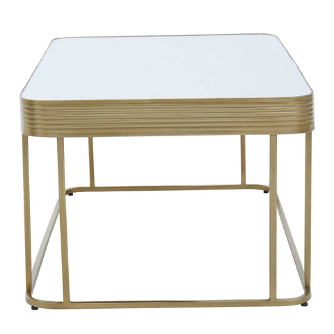Golden Frame Mirror Coffee Table