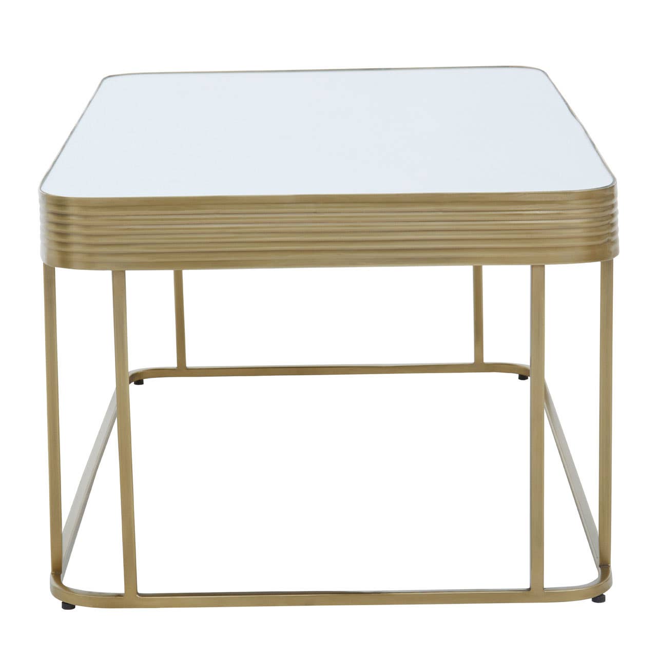 Golden Frame Mirror Coffee Table