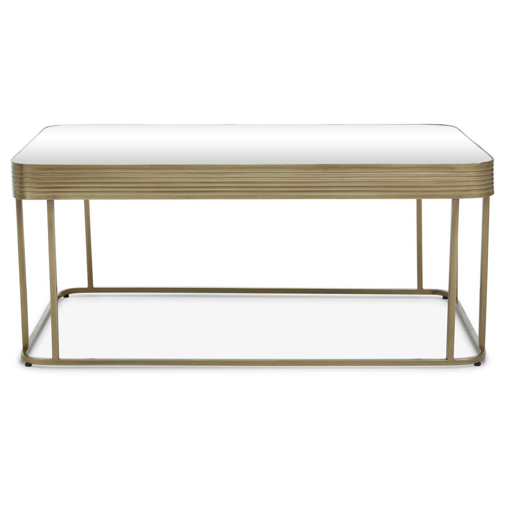 Golden Frame Mirror Coffee Table