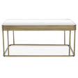 Golden Frame Mirror Coffee Table