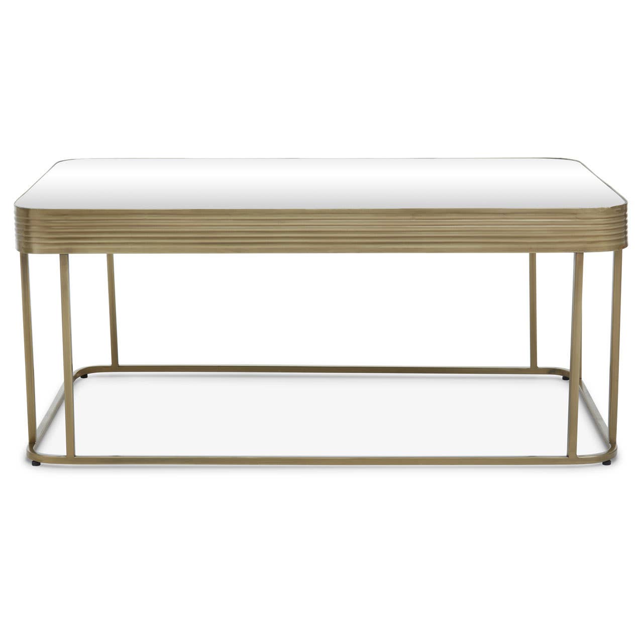 Golden Frame Mirror Coffee Table