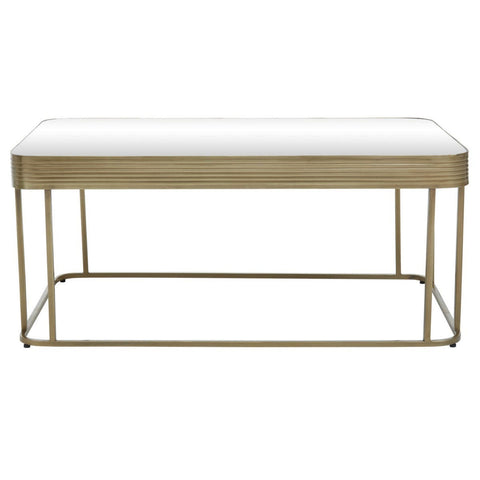 Golden Frame Mirror Coffee Table