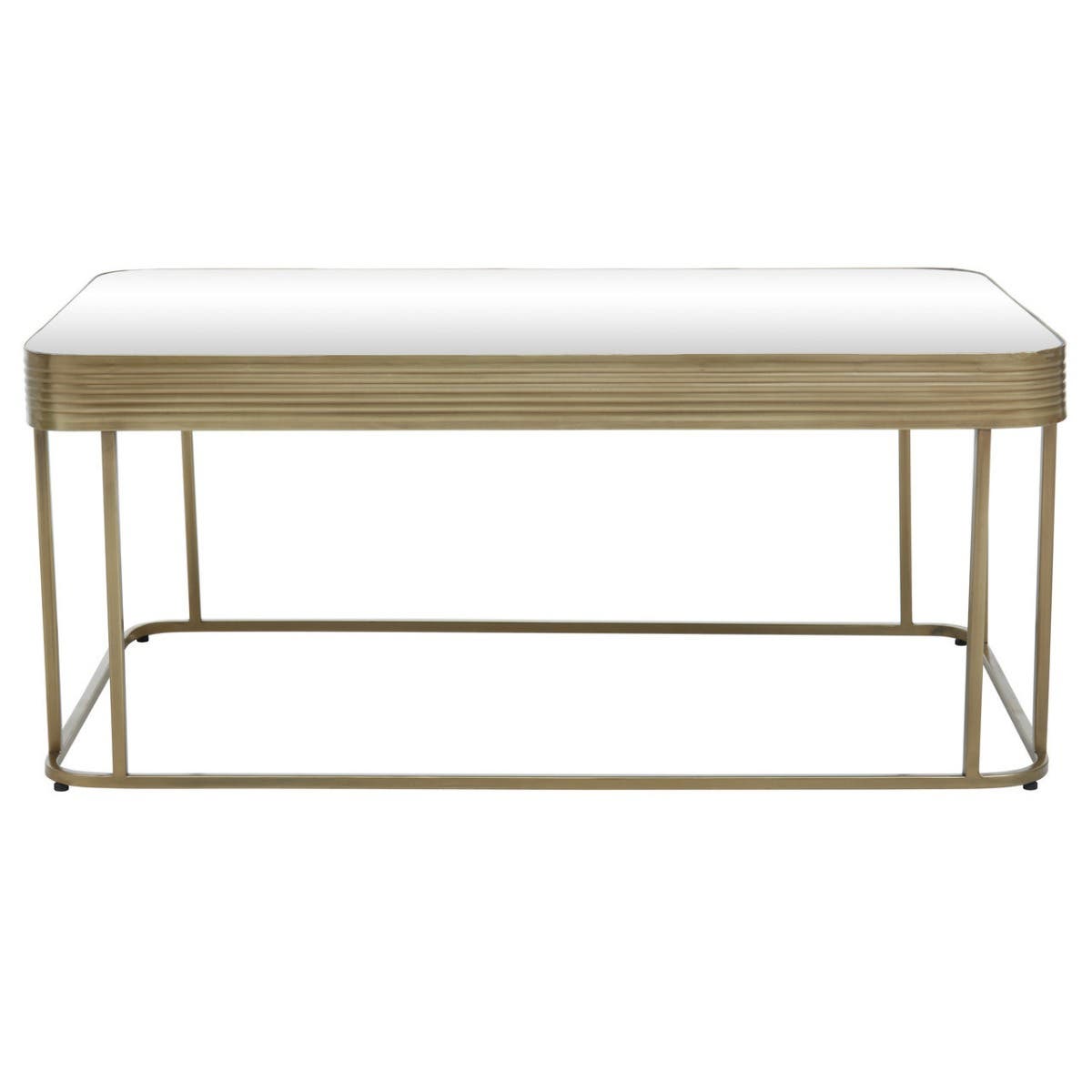 Golden Frame Mirror Coffee Table