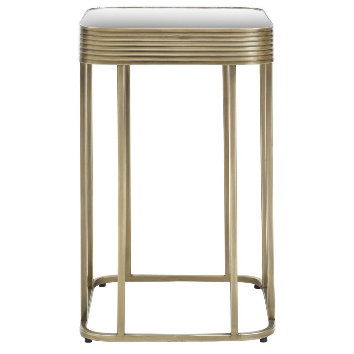 Golden Frame Mirrored Glass Table