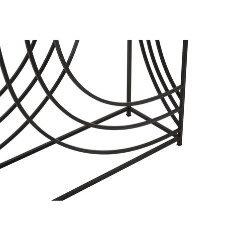 Reflective Industrial Chic Console Table