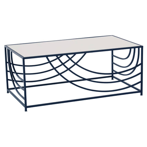 Rustic Chic Mirrored Coffee Table