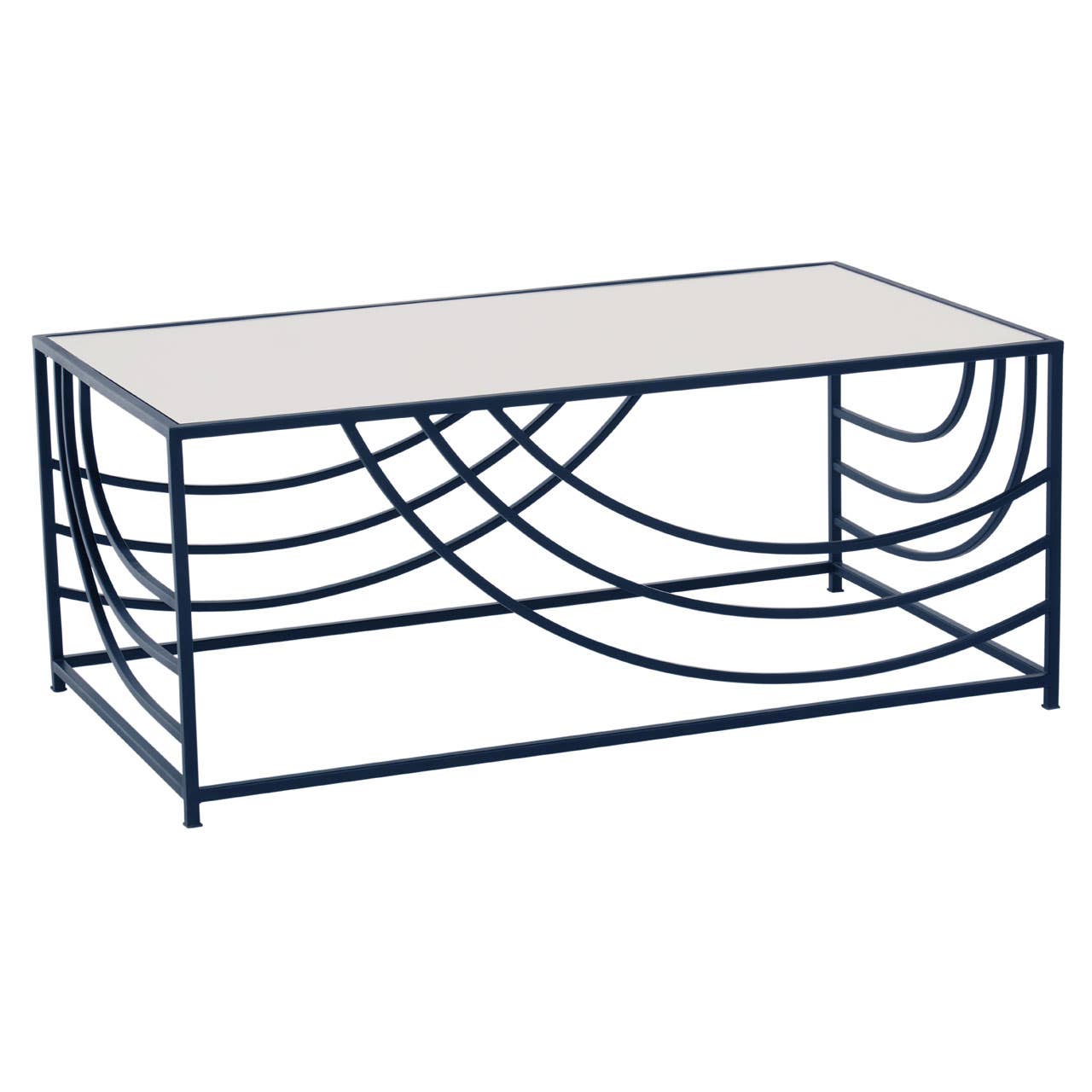 Rustic Chic Mirrored Coffee Table