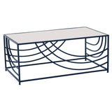 Rustic Chic Mirrored Coffee Table