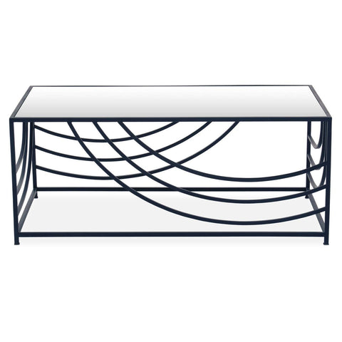 Rustic Chic Mirrored Coffee Table