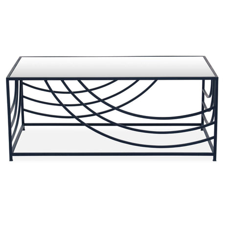 Rustic Chic Mirrored Coffee Table