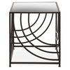 Rustic Mirror Top Side Table