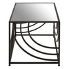 Rustic Mirror Top Side Table
