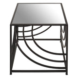 Rustic Mirror Top Side Table