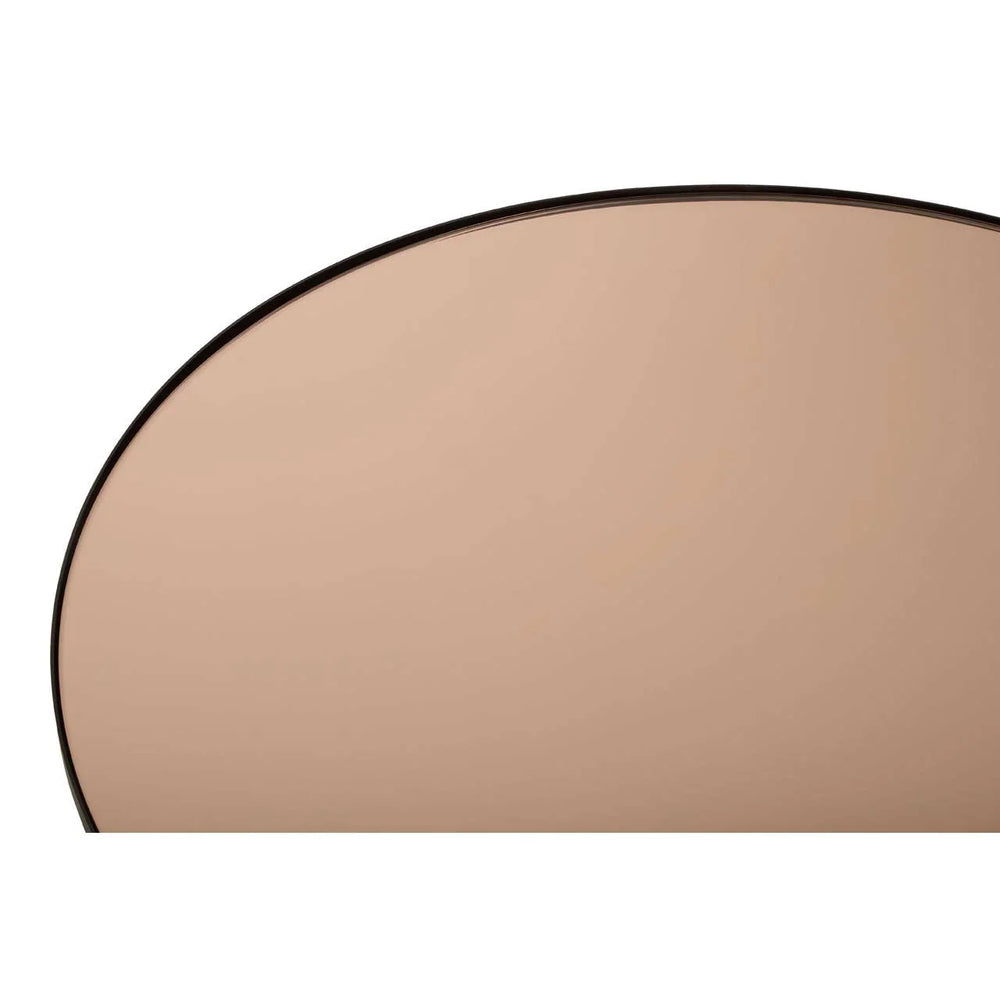 Circular Smoked Mirror Coffee Table