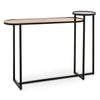 Mirror Top Circular Console Table