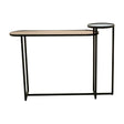 Mirror Top Circular Console Table