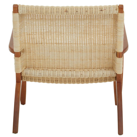 Natural Rattan Wood Armchair