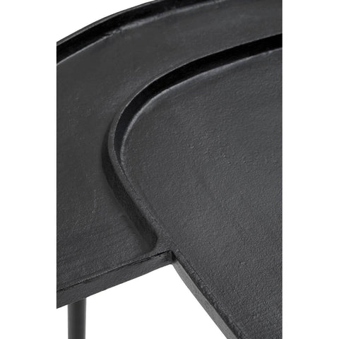 Nickle Top Modern Side Table