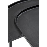 Nickle Top Modern Side Table