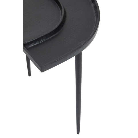 Nickle Top Modern Side Table