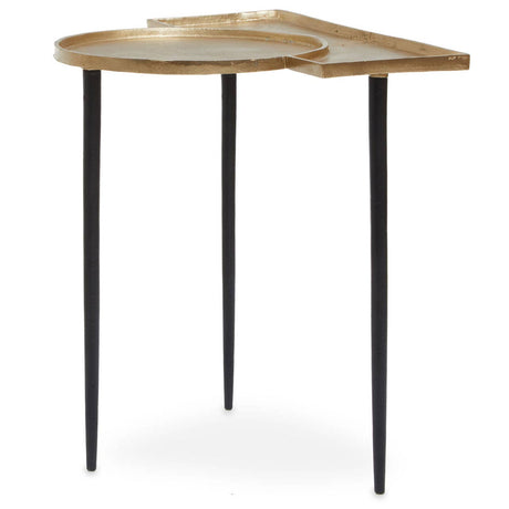 Gold Accent Side Table