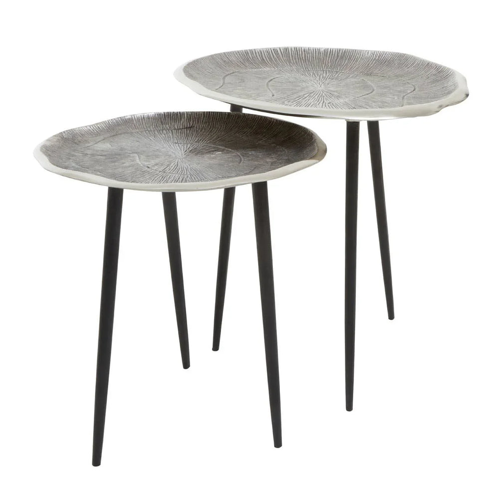 Silver Oak Side Tables Duo