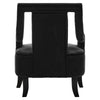 Luxe Black Velvet Accent Chair