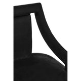 Luxe Black Velvet Accent Chair