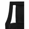 Luxe Black Velvet Accent Chair