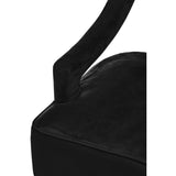 Luxe Black Velvet Accent Chair
