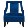 Midnight Blue Velvet Accent Chair