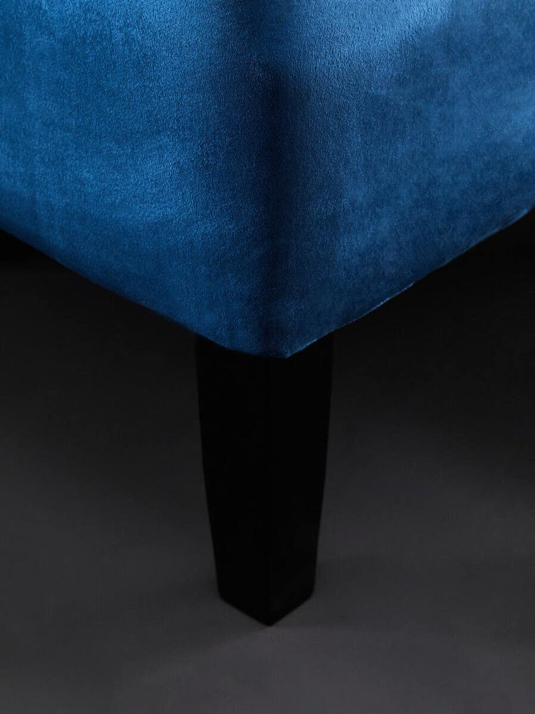 Midnight Blue Velvet Accent Chair