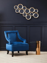 Midnight Blue Velvet Accent Chair