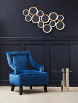 Midnight Blue Velvet Accent Chair