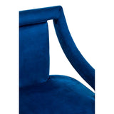 Midnight Blue Velvet Accent Chair