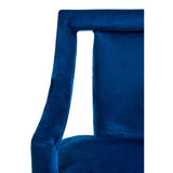 Midnight Blue Velvet Accent Chair