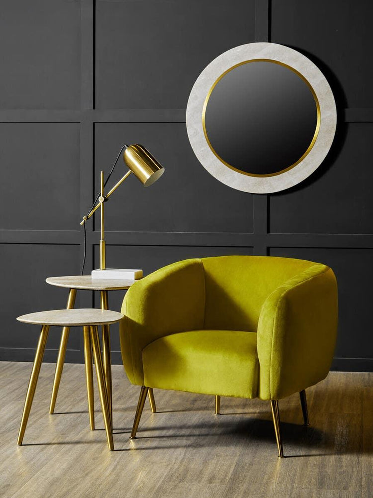 Luxury Shagreen Gold Side Tables