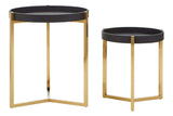 Shagreen Tray Tables Set