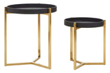 Shagreen Tray Tables Set