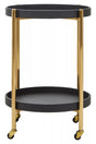Luxury Black Gold Tray Trolley
