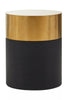 Luxury Black Gold Shagreen Stool