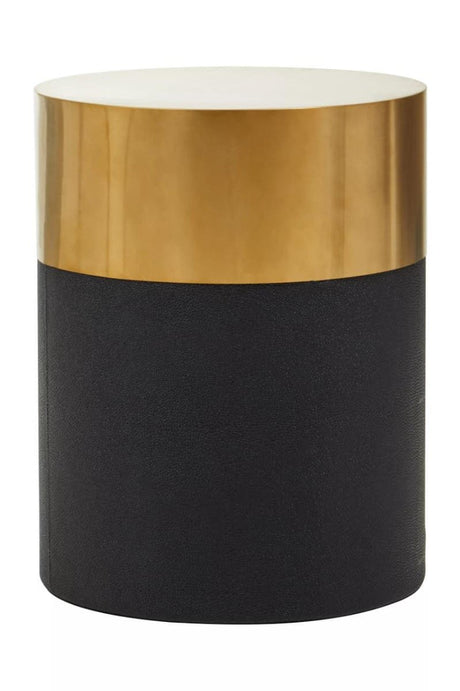 Luxury Black Gold Shagreen Stool