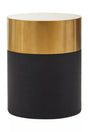 Luxury Black Gold Shagreen Stool