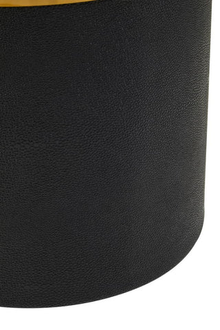 Luxury Black Gold Shagreen Stool